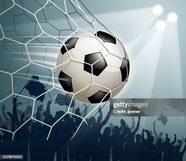 ilustraciones, imágenes clip art, dibujos animados e iconos de stock de nueva transferencia - soccer goal