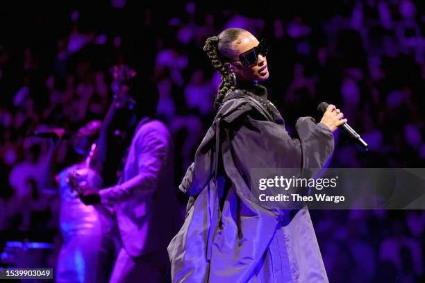 Alicia Keys performs onstage during Keys To The Summer Tour at Barclays Center on July 12, 2023 in New York City.