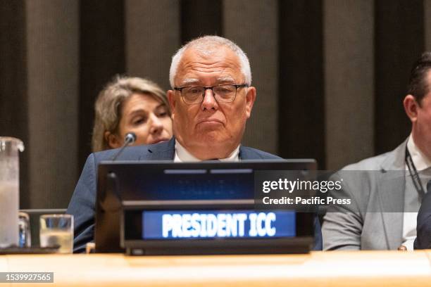 President of ICC Greg Barclay attends Commemoration of the 25th anniversary of the Rome Statute at UN Headquarters.