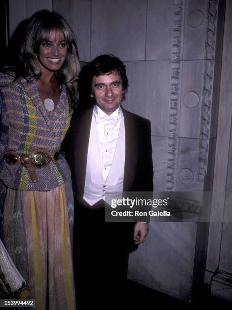 Actress Susan Anton and actor Dudley Moore attend Dudley Moore's Piano Recital on June 6, 1983 at Carnegie Hall in New York City.