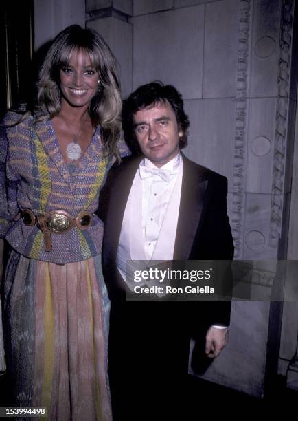Actress Susan Anton and actor Dudley Moore attend Dudley Moore's Piano Recital on June 6, 1983 at Carnegie Hall in New York City.