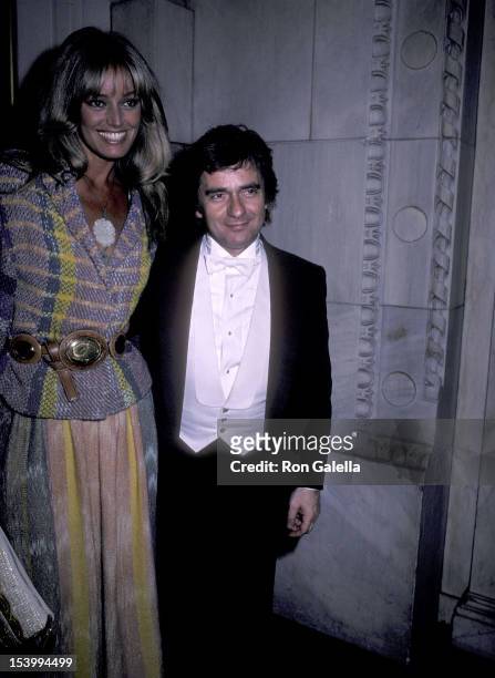 Actress Susan Anton and actor Dudley Moore attend Dudley Moore's Piano Recital on June 6, 1983 at Carnegie Hall in New York City.