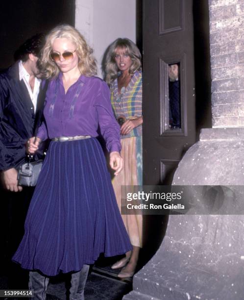 Actress Tuesday Weld and actress Susan Anton attend Dudley Moore's Piano Recital on June 6, 1983 at Carnegie Hall in New York City.