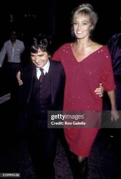 Actor Dudley Moore and actress Susan Anton attend the "Never Say Never Again" Premiere Party on October 10, 1983 at the Westwood Marquis Hotel in...