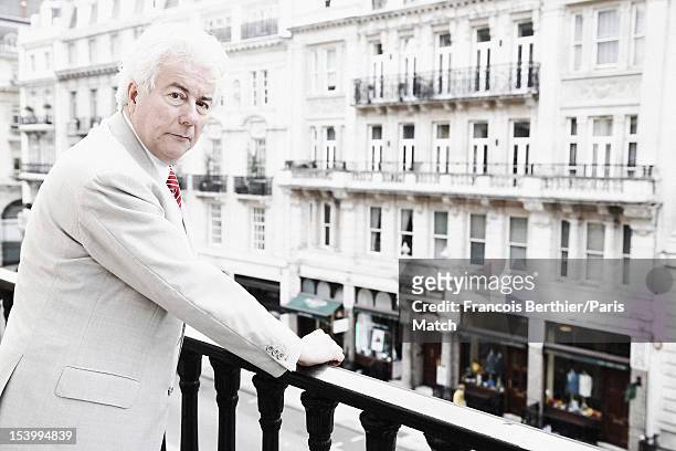 Writer Ken Follett is photographed for Paris Match on September 12, 2012 in London, England.