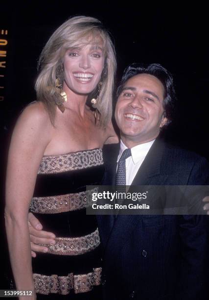 Actress Susan Anton and businessman Haim Dabah attend the party to celebrate the launch of Susan Anton's Workout Video "Slimatics: The Total Fitness...