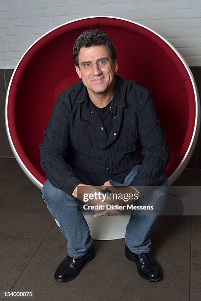 Dirk Brosse componist of the music in Parades End poses for a photoshoot at the 39th Ghent Film Festival on October 12, 2012 in Ghent, Belgium.