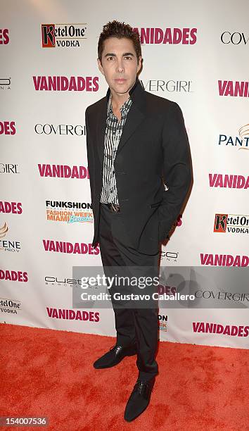 Nicolas Felizola attends Vanidades Presents Magia de la Moda 2012 by Custo Barcelona at Collins Park on October 11, 2012 in Miami Beach, Florida.