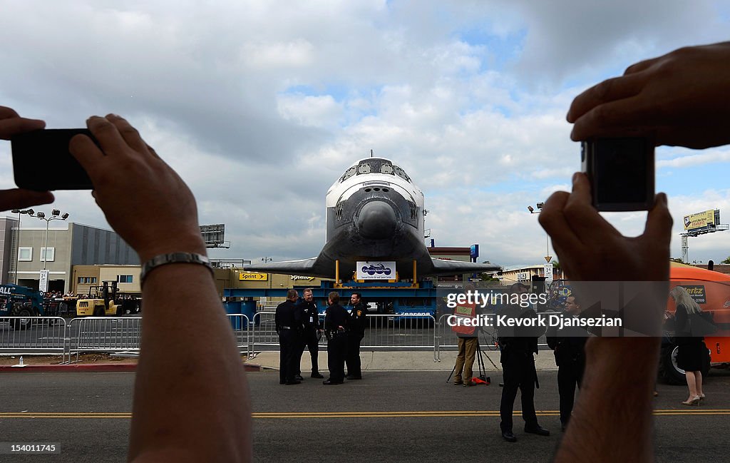 Space Shuttle Endeavour Makes 2-Day Trip Through LA Streets To Its Final Destination