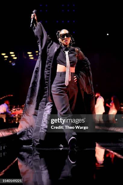 Alicia Keys performs onstage during Keys To The Summer Tour at Barclays Center on July 12, 2023 in New York City.