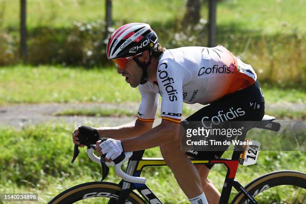 Ion Izagirre of Spain and Team Cofidis attacks in the breakaway during the stage twelve of the 110th Tour de France 2023 a 168.8km stage from Roanne...