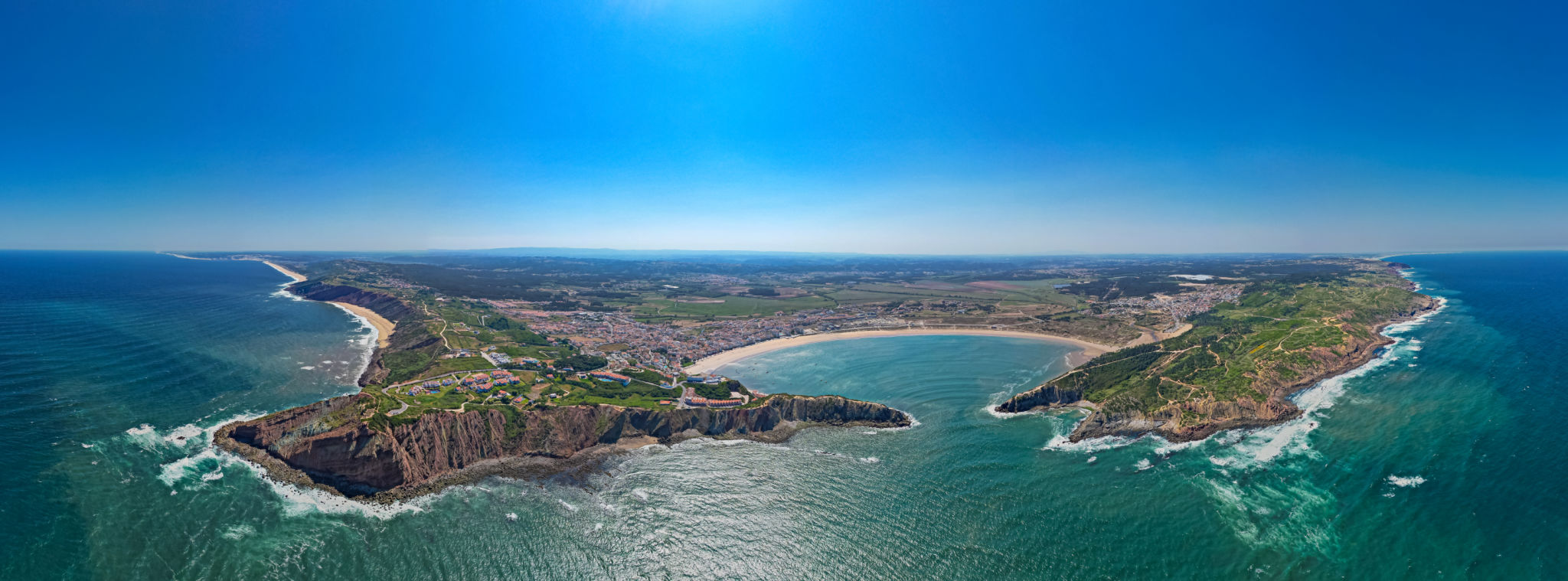 Sao Martinho do Porto from above Sao Martinho do Porto from above