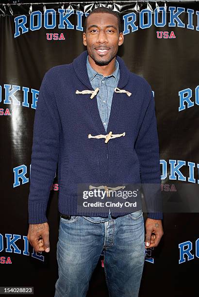 Basketball player Amare Stoudemire attends the Rookie USA Flagship Store Opening at Rookie USA on October 12, 2012 in New York City.