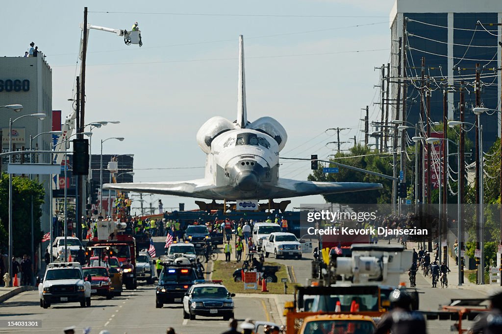 Space Shuttle Endeavour Makes 2-Day Trip Through LA Streets To Its Final Destination