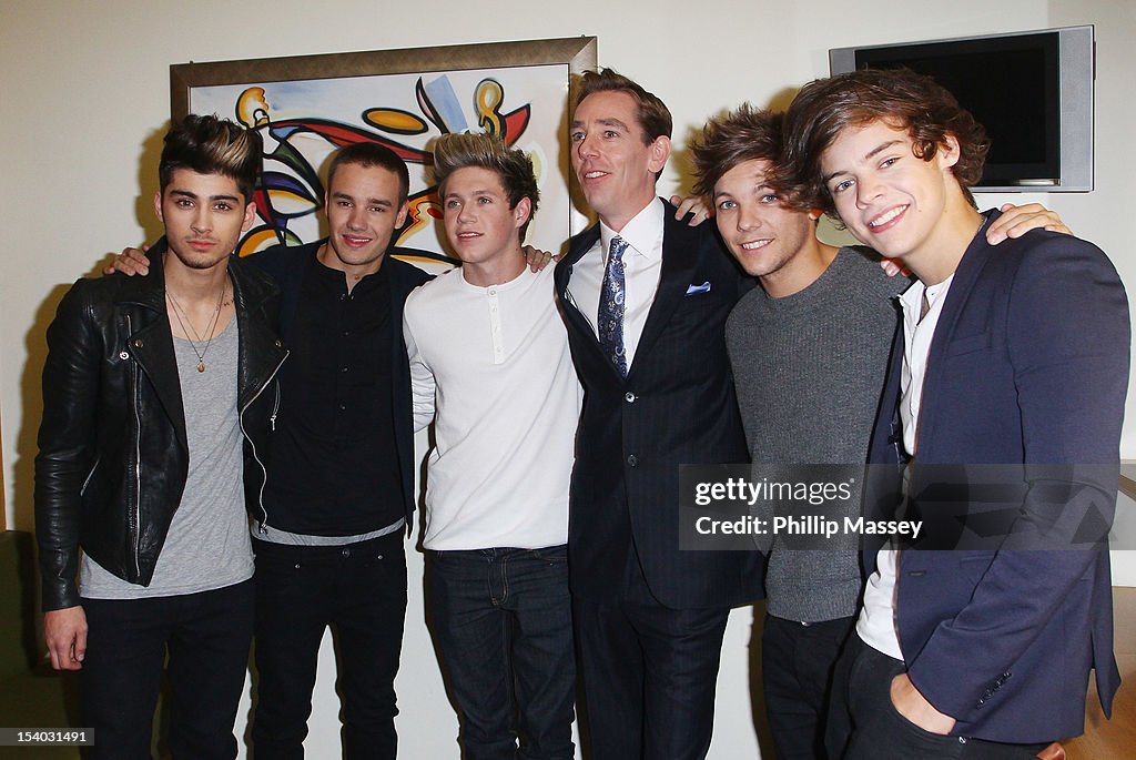 Celebrity Sightings At The Late Late Show on October 12, 2012 in Dublin, Ireland