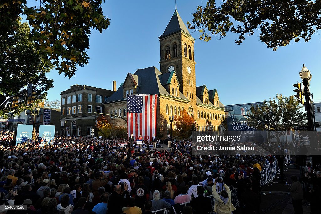 Romney and Ryan Campaign In Ohio