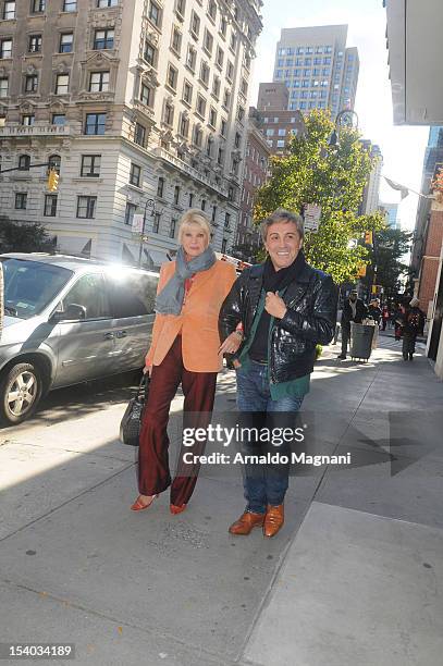 Ivana Trump and Michael Kennedy are seen near Amarant Restaurant on October 12, 2012 in New York City.