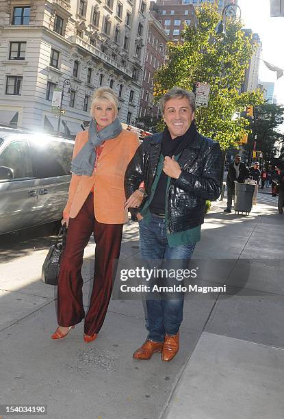 Ivana Trump and Michael Kennedy are seen near Amarant Restaurant on October 12, 2012 in New York City.