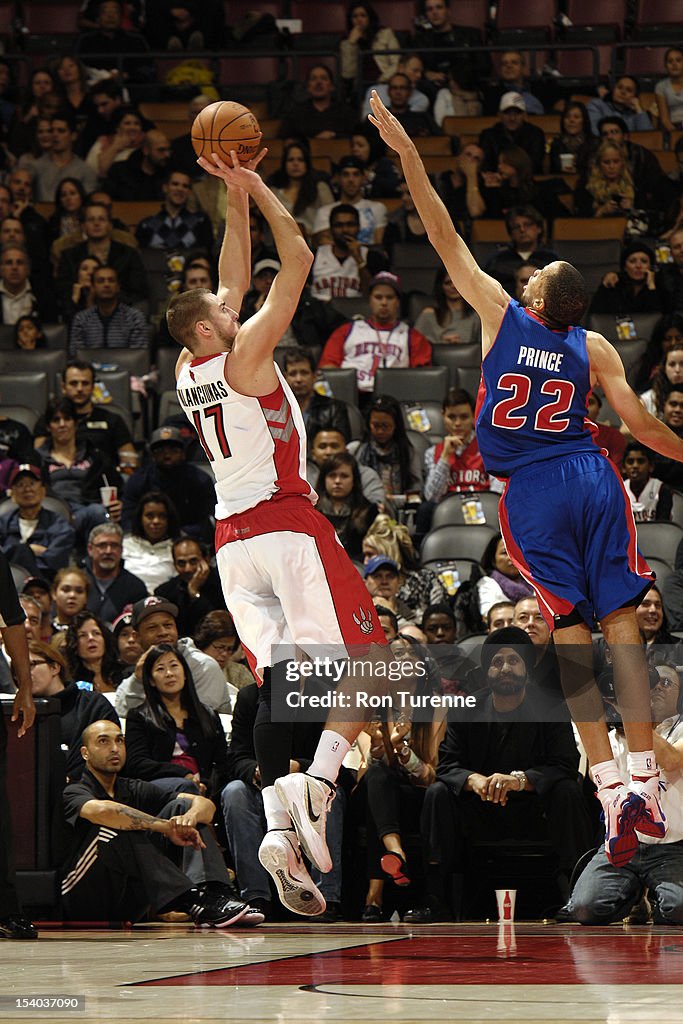 Detroit Pistons v Toronto Raptors