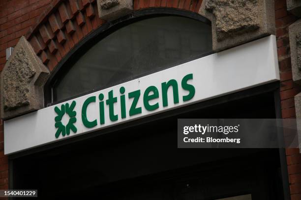 Citizens bank branch in New York, US, on Friday, July 7, 2023. Citizens Financial Group Inc. Is scheduled to release earnings figures on July 19....