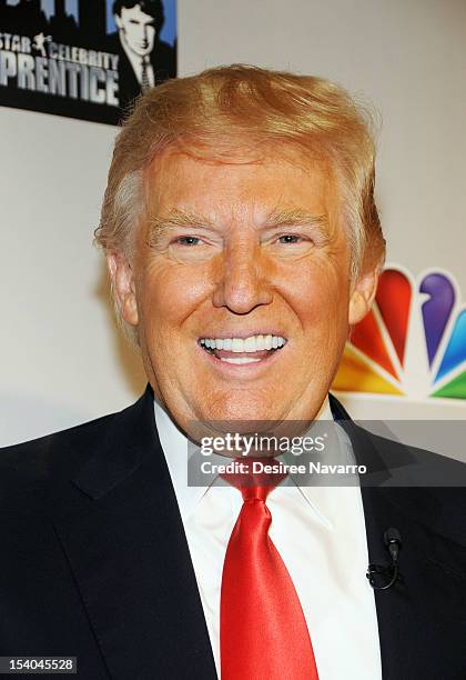 Personality Donald Trump attends the "Celebrity Apprentice All Stars" Season 13 Press Conference at Jack Studios on October 12, 2012 in New York City.