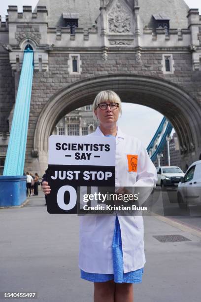 Emma Smart, ecologist, as Just Stop Oil scientists, all of which have PhDs are calling for the government to listen to science and take drastic...