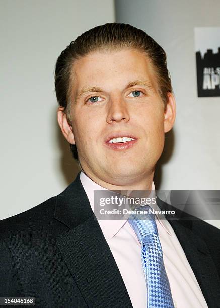 Eric Trump attends the "Celebrity Apprentice All Stars" Season 13 Press Conference at Jack Studios on October 12, 2012 in New York City.