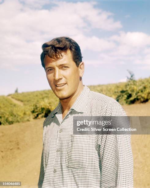 American actor Rock Hudson , circa 1955.