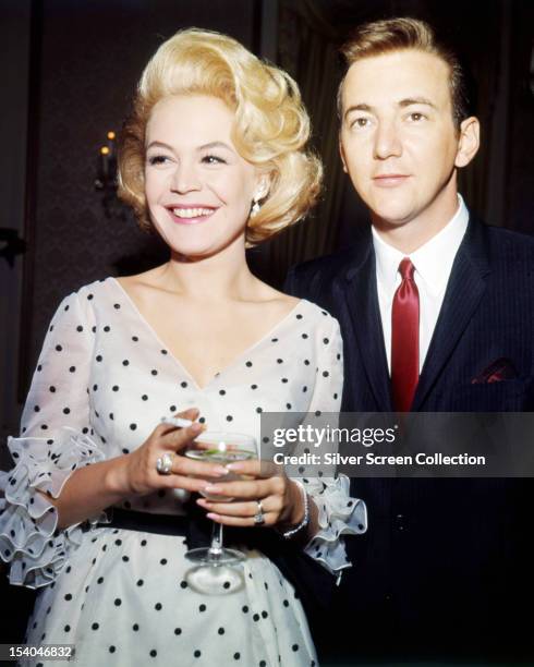 American singer Bobby Darin and his wife, actress Sandra Dee , circa 1964.