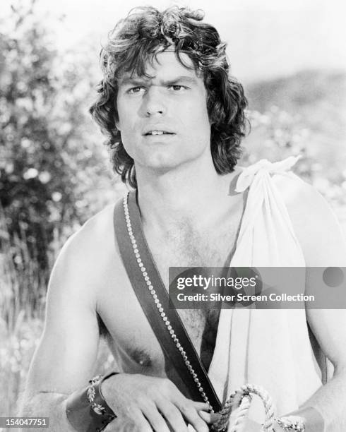 American actor Harry Hamlin as Perseus in 'Clash Of The Titans', directed by Desmond Davis, 1981.