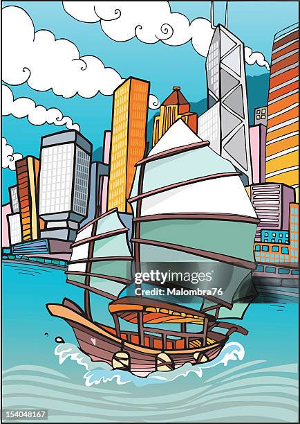 love hong kong - hong kong stock illustrations