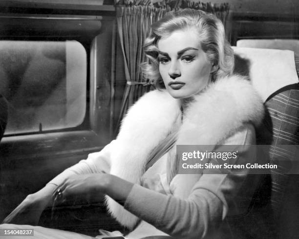 Swedish-American actress Anita Ekberg as Rena in 'Back from Eternity', directed by John Farrow, 1956.