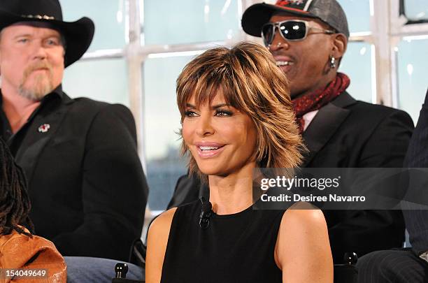 Actress Lisa Rinna attends the "Celebrity Apprentice All Stars" Season 13 Press Conference at Jack Studios on October 12, 2012 in New York City.