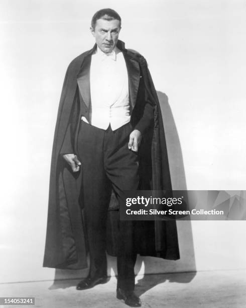 Hungarian actor Bela Lugosi as the vampire Count Dracula in 'Dracula', directed by Tod Browning, 1931.