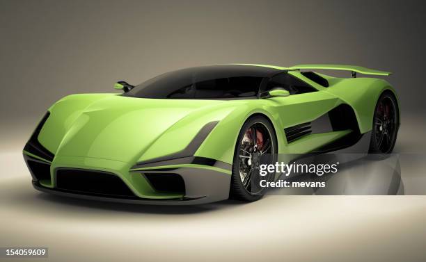 sports car - supercar stockfoto's en -beelden