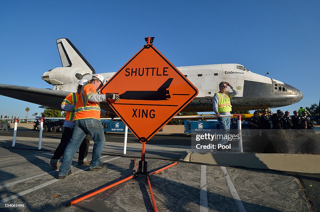 Space Shuttle Endeavour Makes 2-Day Trip Through LA Streets To Its Final Destination