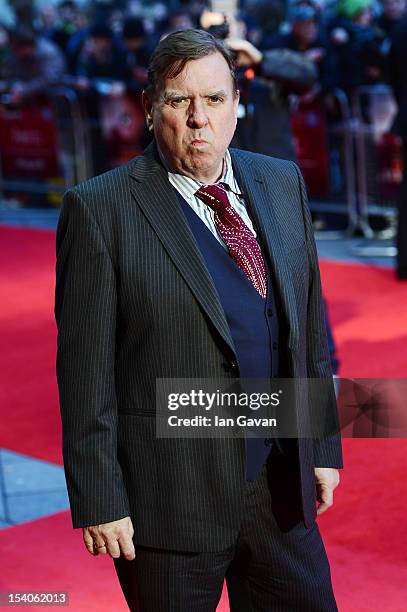 Actor Timothy Spall attends the premiere of 'Ginger and Rosa' during the 56th BFI London Film Festival at Odeon West End on October 13, 2012 in...