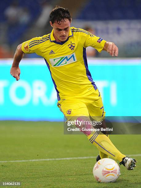 Ales Mejac of NK Maribor in action during the UEFA Europa League group J match between S.S. Lazio and NK Maribor at Stadio Olimpico on October 4,...