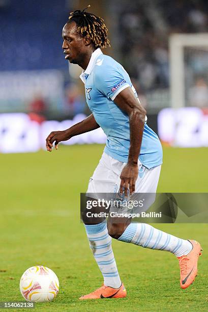 Luis Cavanda of Lazio in action during the UEFA Europa League group J match between S.S. Lazio and NK Maribor at Stadio Olimpico on October 4, 2012...