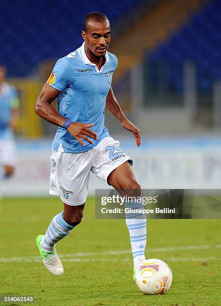 Abdoulay Konko of Lazio in action during the UEFA Europa League group J match between S.S. Lazio and NK Maribor at Stadio Olimpico on October 4, 2012...