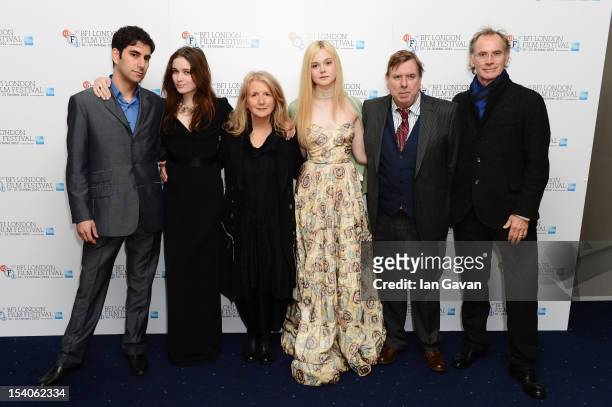 Producer Andrew Litvin, actress Alice Englert, director Sally Potter, actress Elle Fanning, actor Timothy Spall and producer Christopher Sheppard...