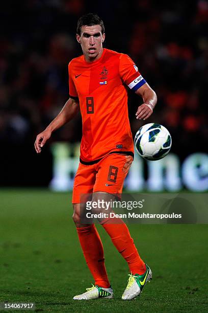 Kevin Strootman of Netherlands in action during the FIFA 2014 World Cup Qualifier between Netherlands and Andorra on October 12, 2012 in Rotterdam,...