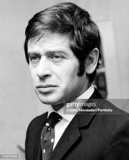 Portrait of the Italian actor Corrado Pani. Milan, 1968