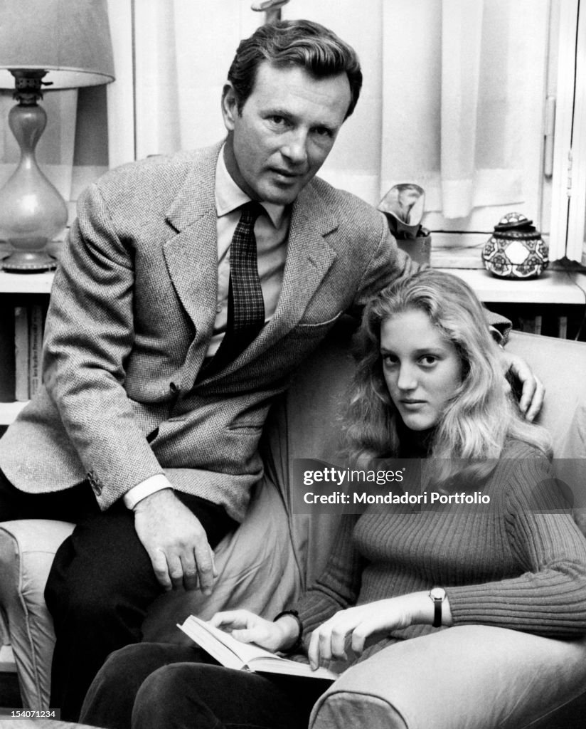 Jacques Sernas with his daughter Francesca