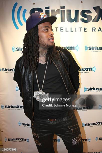 Waka Flocka Flame invades "The Whoolywood Shuffle" at SiriusXM Studios on October 8, 2012 in New York City.