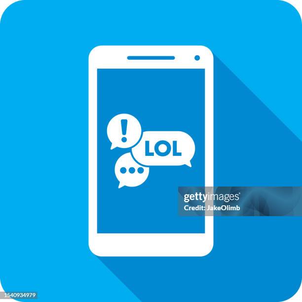 text message speech bubbles smartphone icon silhouette 1 - meme stock illustrations