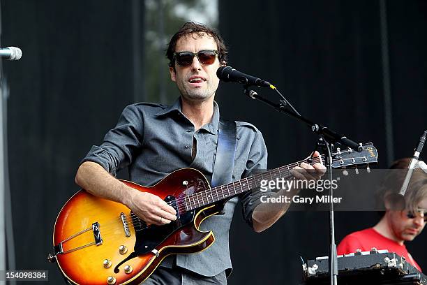 Musician/vocalist Andrew Bird performs in concert during the Austin City Limits Music Festival at Zilker Park on October 13, 2012 in Austin, Texas.