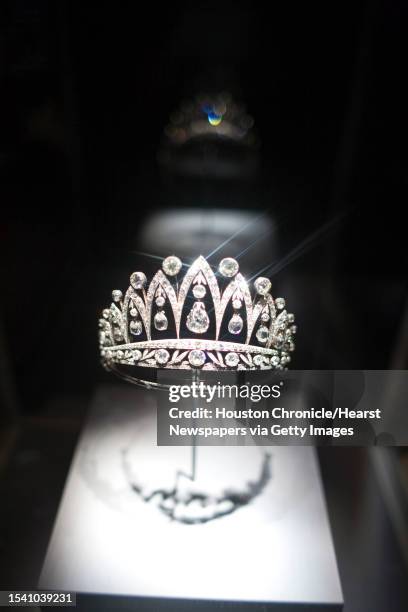 Empress Josephine's Tiara, of the Fabergé: Imperial Jeweler to the Tsars exhibit Monday, April 12 in the Houston Museum of Natural Science in Houston.