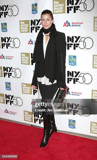Actress Bridget Moynahan attends the "Hyde Park On Hudson" screening during the 50th New York Film Festival at Alice Tully Hall on October 13, 2012...