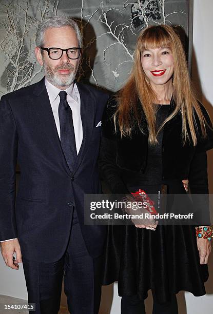 Victoire de Castellane and her husband Thomas Lenthal attend the opening of Thaddaeus Ropac's new gallery on October 13, 2012 in Pantin, France.